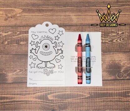 Valentine Card + 2 Crayons - Image 4