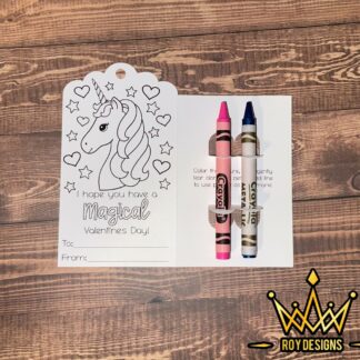 Valentine Card + 2 Crayons