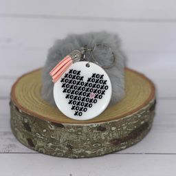 Valentine Keychain - XOX Heart