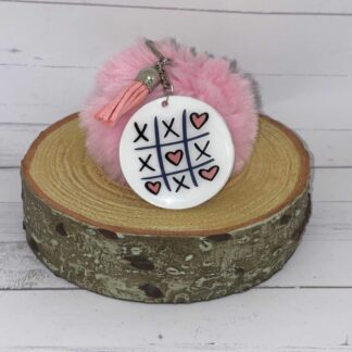 Valentine Keychain - XOX Tic Tac Toe