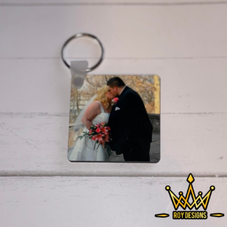 Square Keychain with Custom Photo