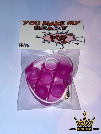Valentine Keychain - POPIT Fidget Heart