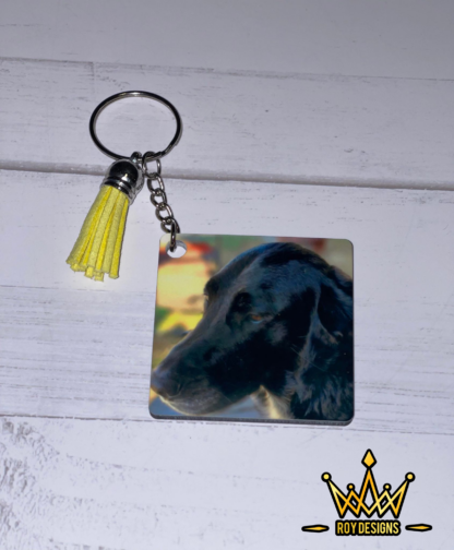 Keychain with Custom Photo and Tassel - Image 2