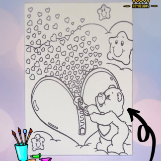 Coloring Page Canvas - 5x7"