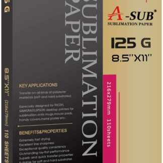 Blanks - A-SUB Sublimation Paper 8.5x11-125g