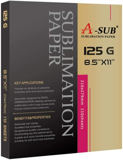Blanks - A-SUB Sublimation Paper 8.5x11-125g