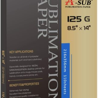 Blanks - A-SUB Sublimation Paper 8.5x14-125g