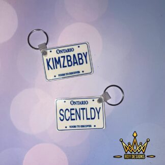 Mini Ontario License Plate Keychains