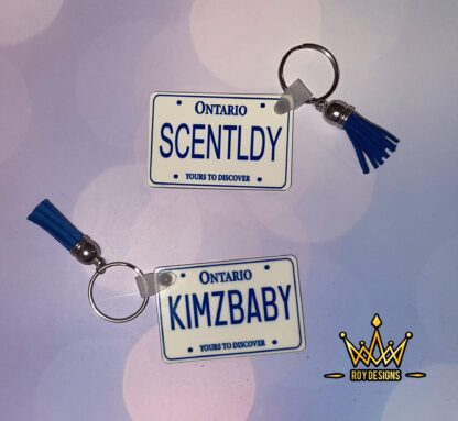 Mini Ontario License Plate Keychains - Image 2