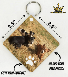 Pet Keychain with Custom Photo
