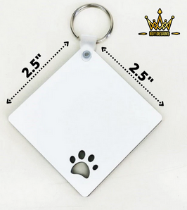 Blanks - MDF Pet Keychain (Square)