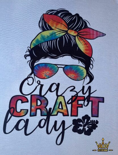 Crazy Craft Lady PNG - Image 2