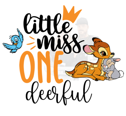 Little Miss One-Deerful PNG