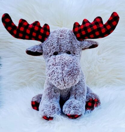 Personalized Plaid Christmas Moose - Image 2